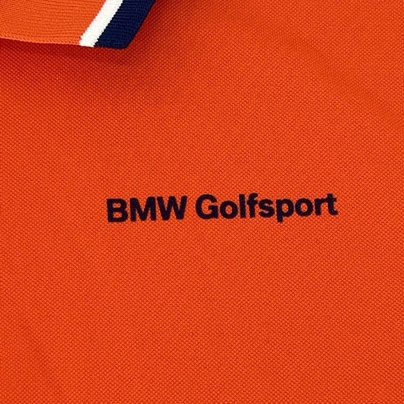 Men's BMW Golfsport‎ Short Sleeve Polo Shirt Orange XXL - Picture 2 of 9